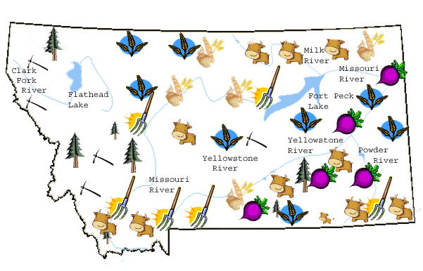 Montana Product Map
