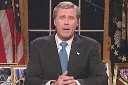Dana Carvey as George Bush on Saturday Night Live