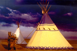 Tipis at Lodgepole Gallery and Tipi Village