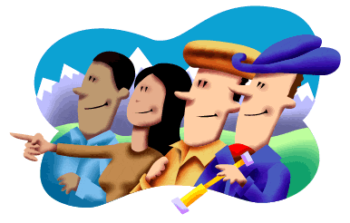 Lewis, Clark, Sacagawea, and York