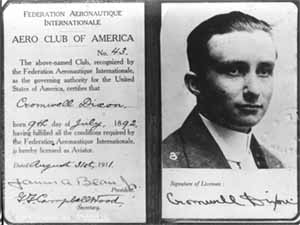 Cromwell Dixon's pilot's license was just three months old when he made his historic flight across the Continental Divide. Photo courtesy of the Montana Historical Society.