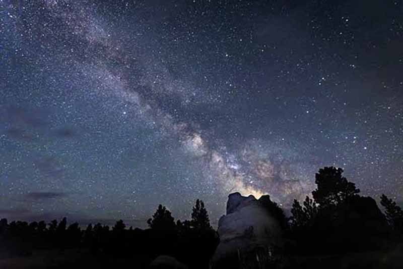 Milky Way over Medicine Rocks State Park.