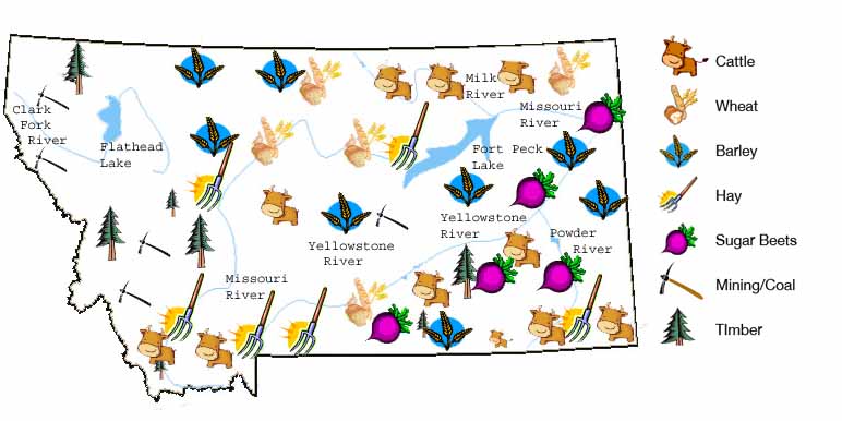 Montana Product Map