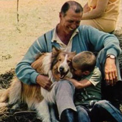 Robert Bray with Lassie, lassie.net.