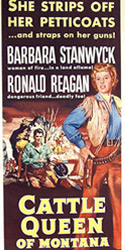 'Cattle Queen of Montana' poster 'Cattle Queen of Montana' poster