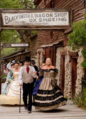 Participants in the Grand Victorian Ball.