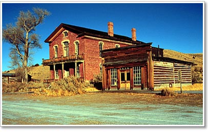 Hotel and saloon in Bannack