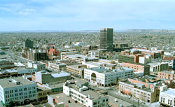 Aerial photo of downtown Billings