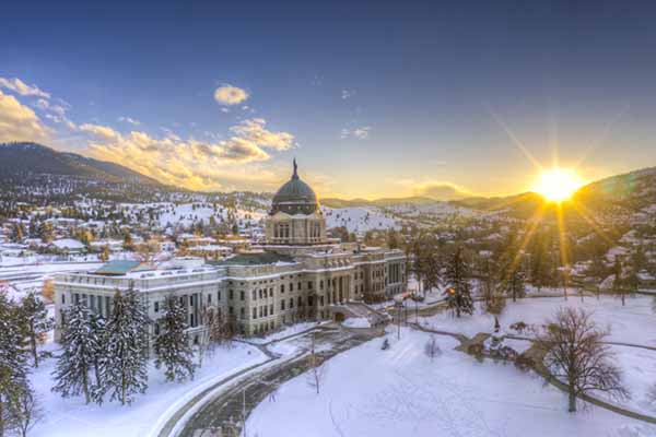 Montana State Capitol Building in Helena, Montana.