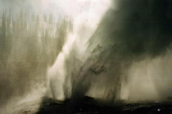 Yellowstone National Park geyser